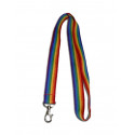 Rainbow Gay Pride Lanyard / Key Chain Long with Buckle