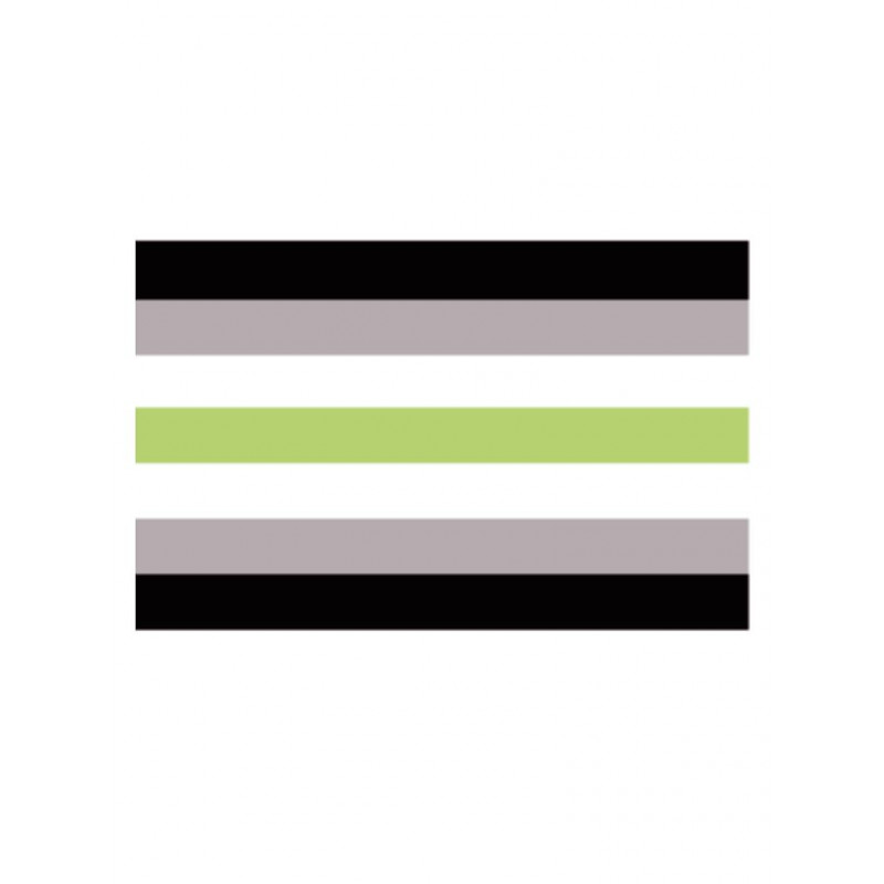 Agender Flag Aufkleber / Sticker 5.0 x 7,6 cm / 2 x 3 inch (T5199)